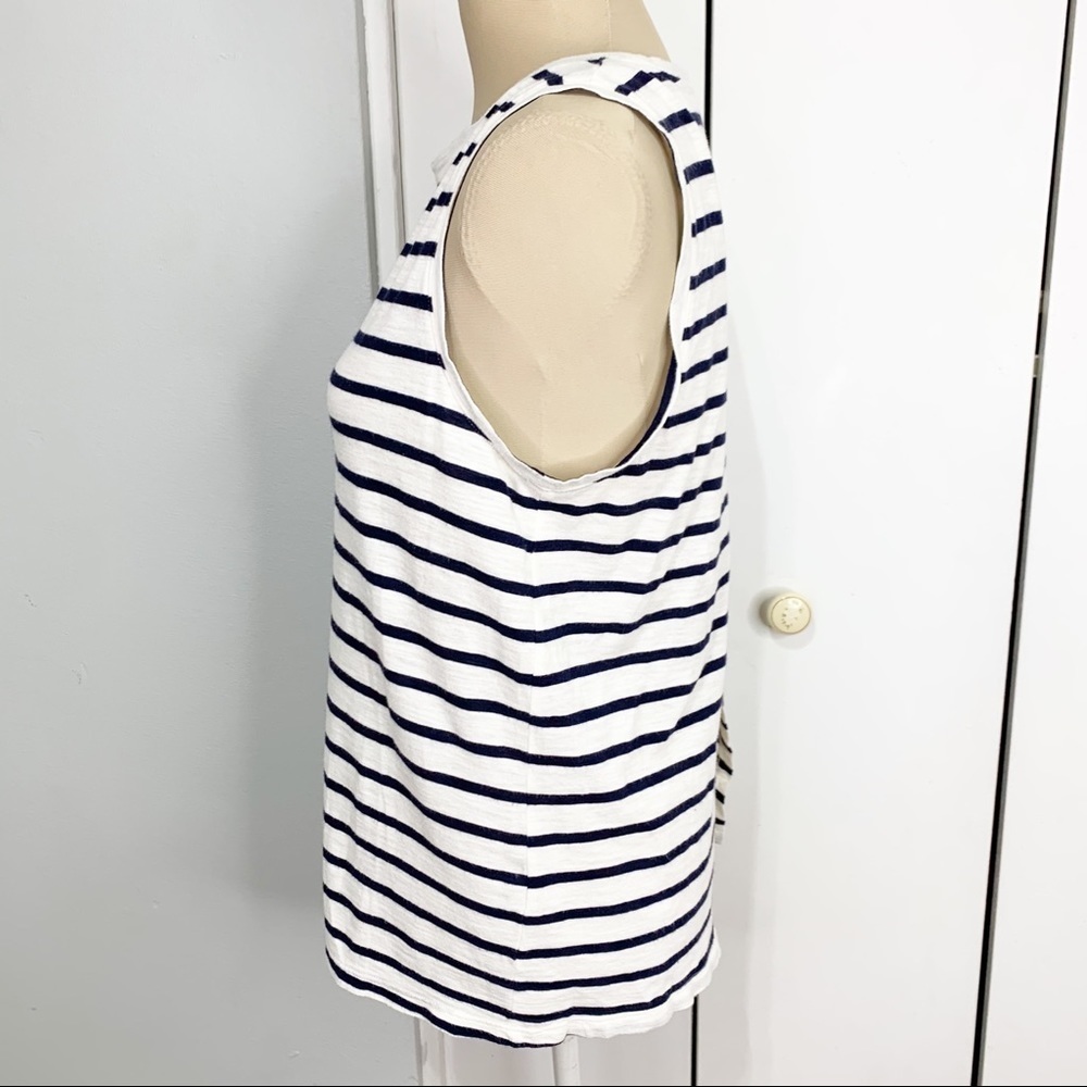 Gap open split back striped tank top basic S - Picture 7 of 10